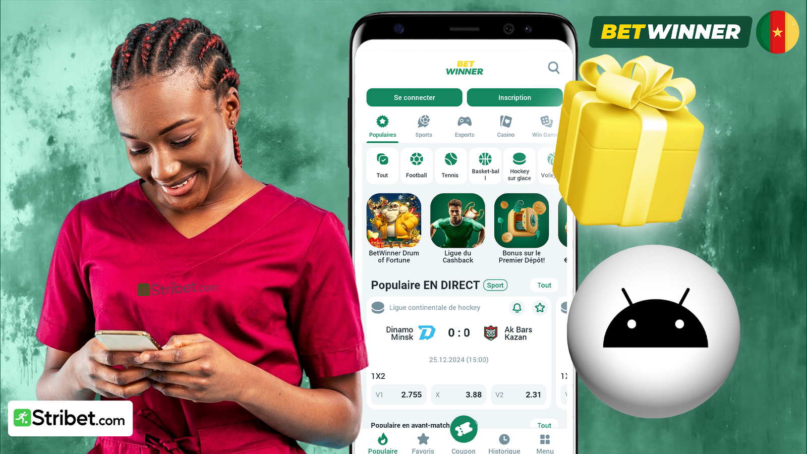 Le bonus de bienvenue de Betwinner cm