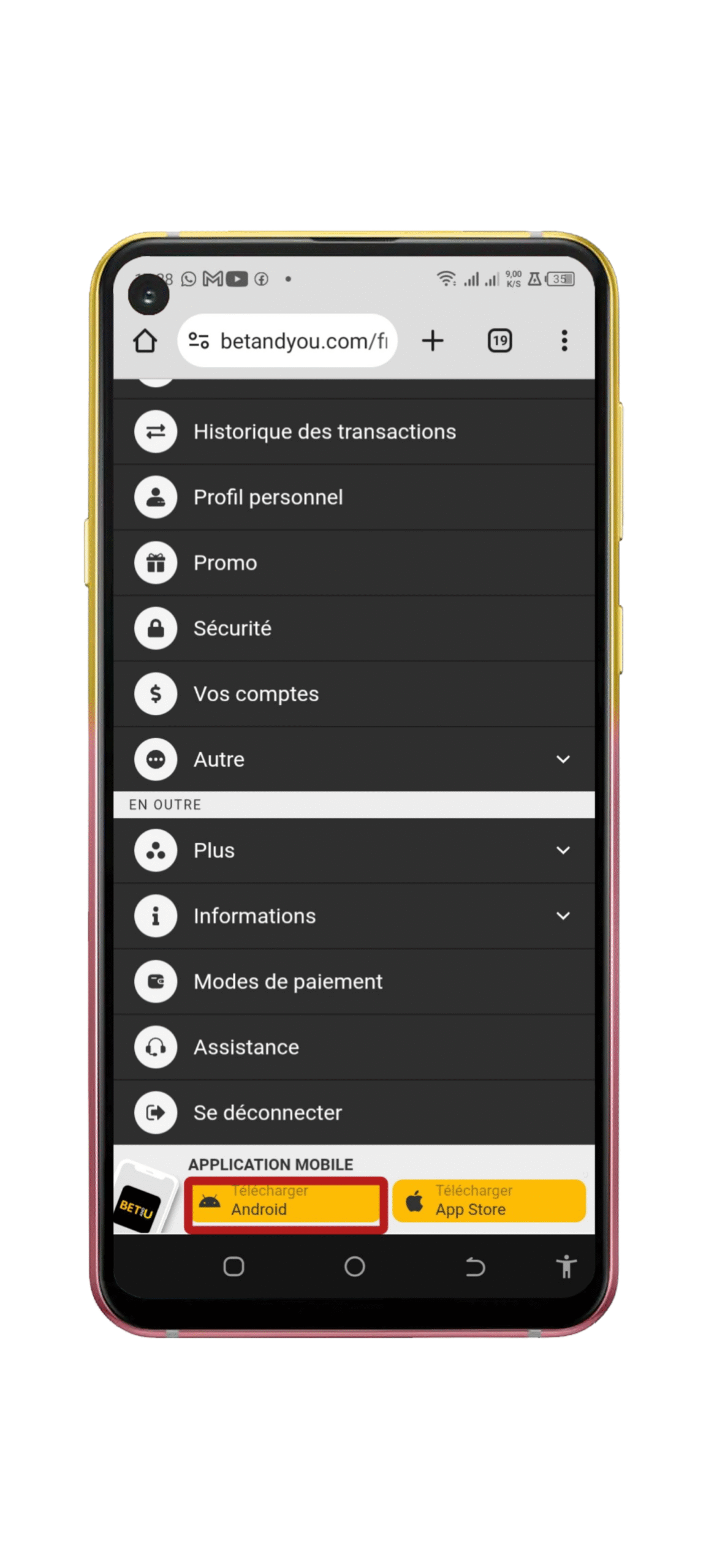 Choisir pour Android