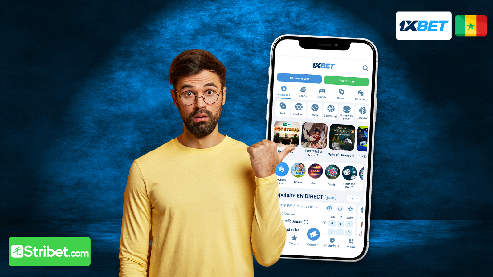 Aperçu général sur 1xbet SN