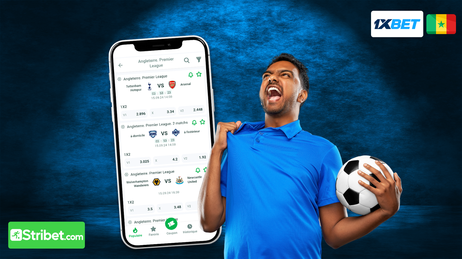 Comment parier sur 1xbet SN ?