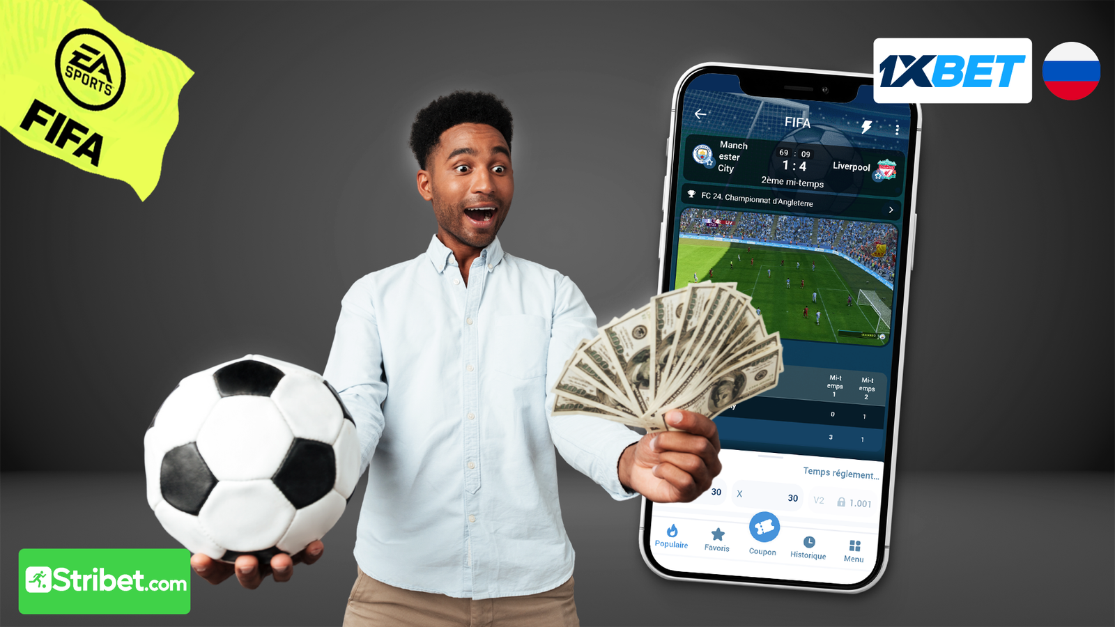 Les étapes pour parier sur FIFA 22