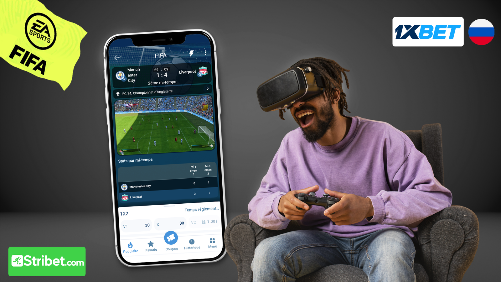 Présentation de 1xBet russe paris FIFA