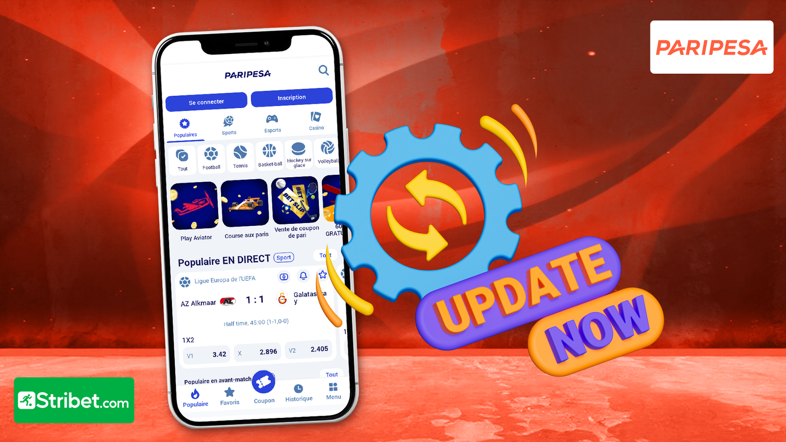Comment mettre à jour l’application Paripesa ?