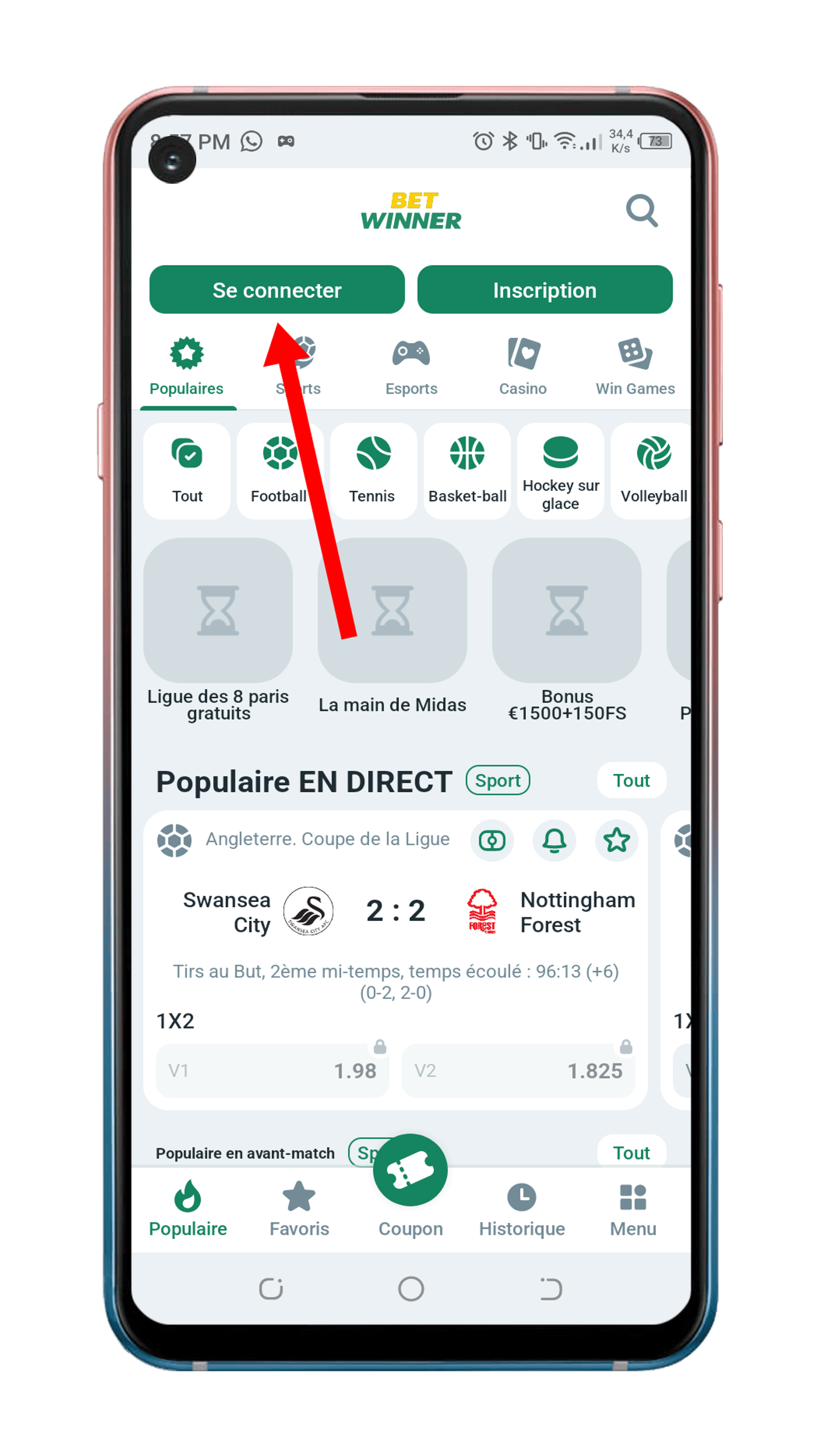 Se connecter à son compte