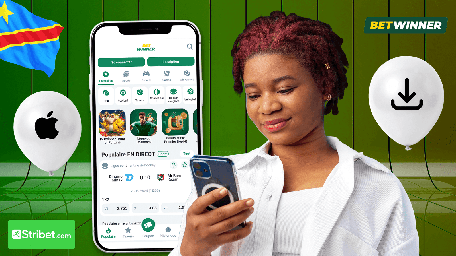 Comment télécharger Betwinner RDC Apk sur iPhone ?