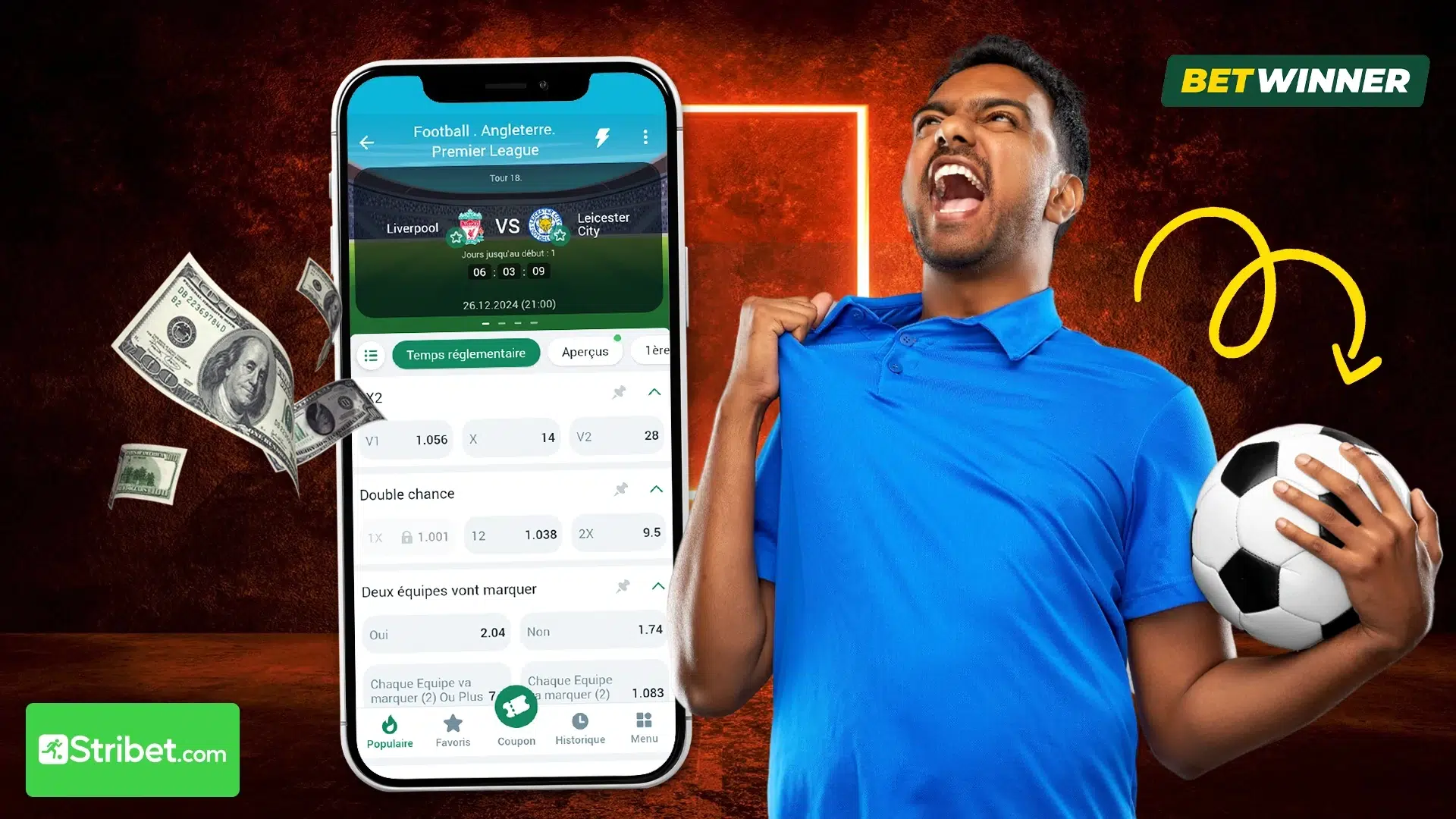 Les étapes pour placer un pari sportif sur Betwinner