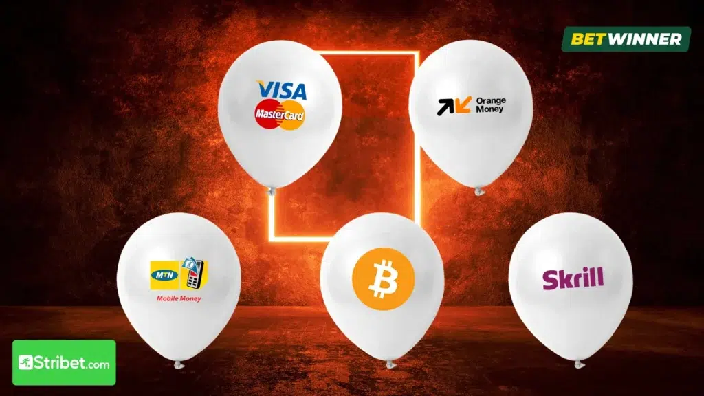 Méthode de paiement disponibles sur Betwinner